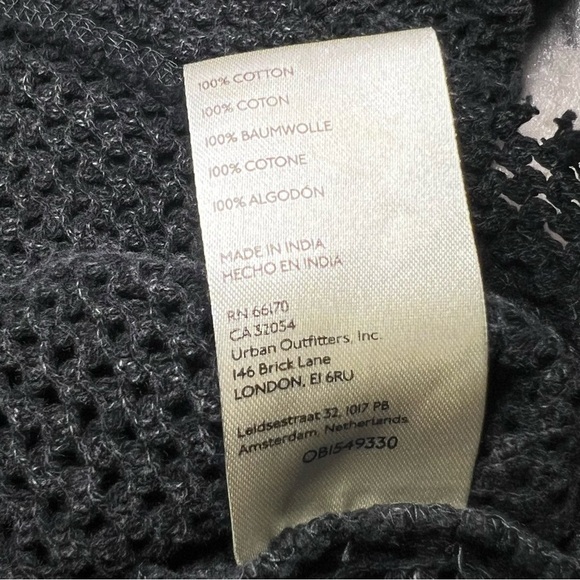 Free People We the Free Open Knit Hooded Buttoned Sweatshirt Jacket - Large - Picture 14 of 15